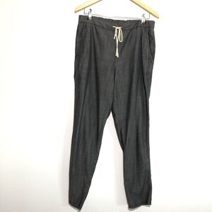 EILEEN FISHER Drawstring Pants Womens Small Gray Tencel Cotton Joggers Tapered
